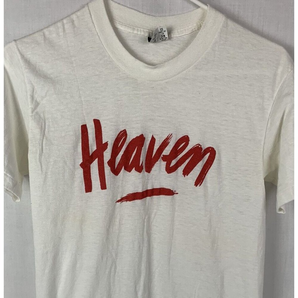 Vintage Heaven T Shirt Single Stitch Band Tee Rock Metal Band USA 70s 80s